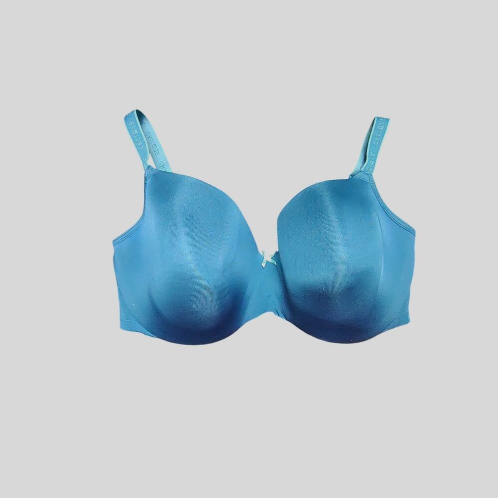 Cacique Lane Bryant 40DDD/ F Teal Blue Lightly Lined Balconette Underwired Bra